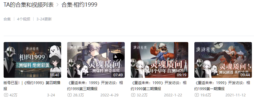 今日正式上线，《重返未来：1999》是否又行了？