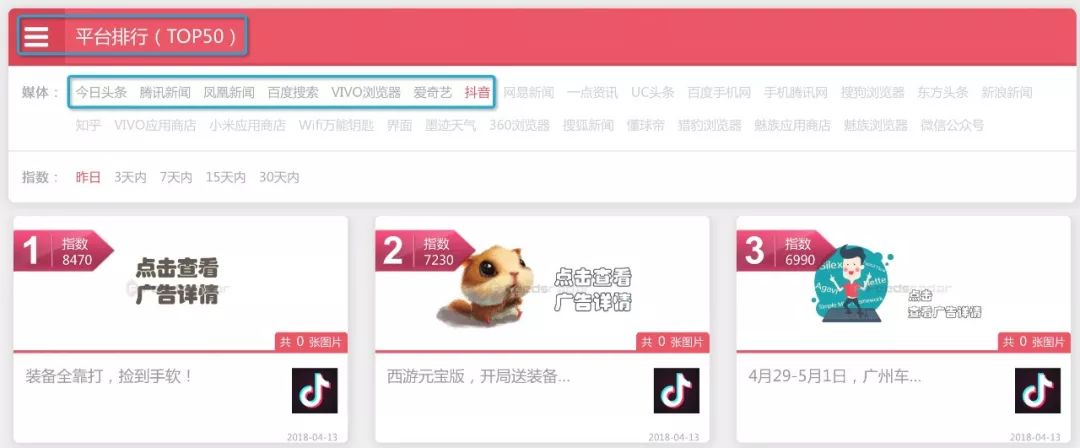 想了解买量市场？你可以上这几个数据监测网站看看！