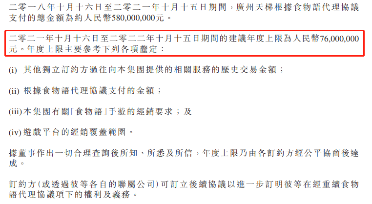《食物语》收入大幅上升？百奥提高分成上限