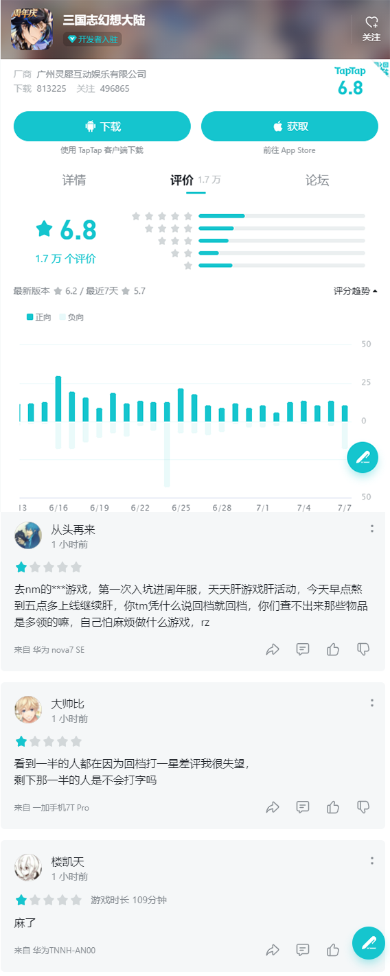 活动奖励出无限重复领取BUG，《三国志幻想大陆》遭玩家炎上