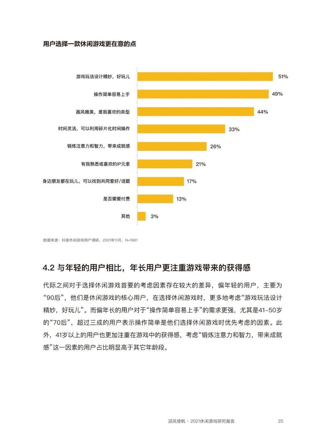 近四成玩家同时玩3款以上休闲游戏，80后付费意愿最强  | 《2021休闲游戏研究报告》