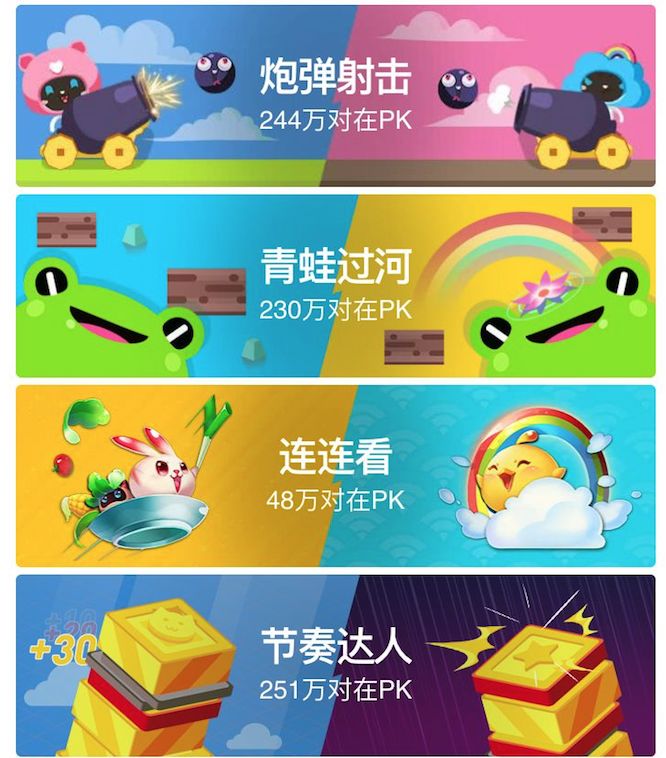 用小游戏抓住QQ上的5亿年轻人