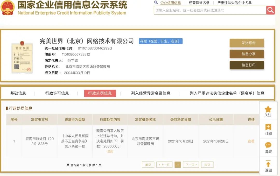 完美世界因重新销售《Dota2》绝版道具被罚20万